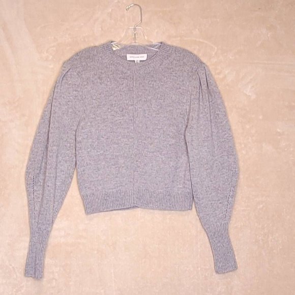 Something Navy Womens Pullover Sweater Gray Wool Blend Long Sleeve XXS New - Picture 1 of 8